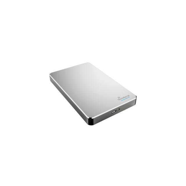 MediaRange - USB 3.0 HDD 1TB disco duro externo Plata
