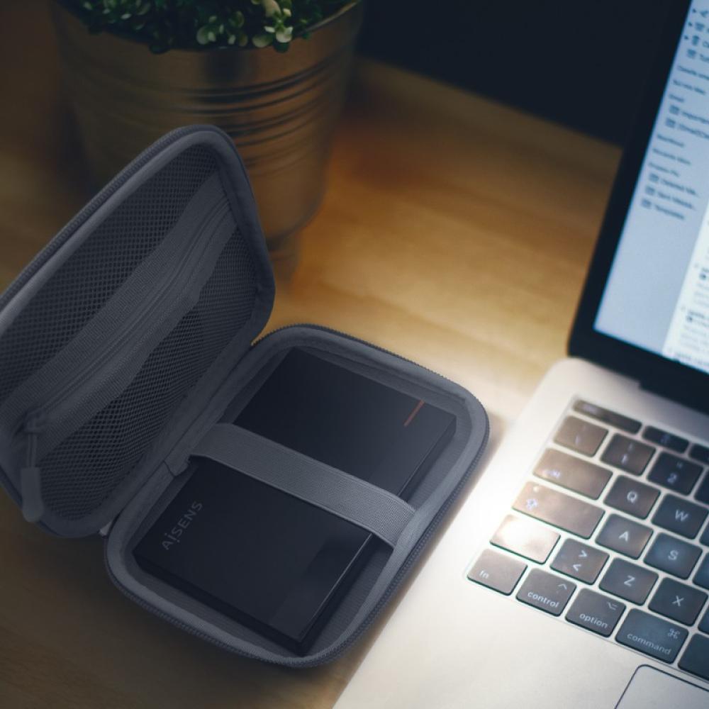 AISENS - Estuche Protector para Caja Externa 2.5?, Gris