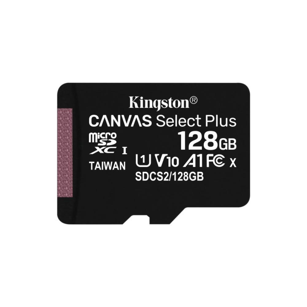 Kingston Technology - Canvas Select Tarjeta micSDXC Plus 100R A1 C10 de 128 GB + ADP