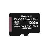 Kingston Technology - Canvas Select Tarjeta micSDXC Plus 100R A1 C10 de 128 GB + ADP