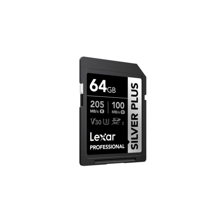 Lexar - Professional SILVER PLUS 64 GB SDXC UHS-I