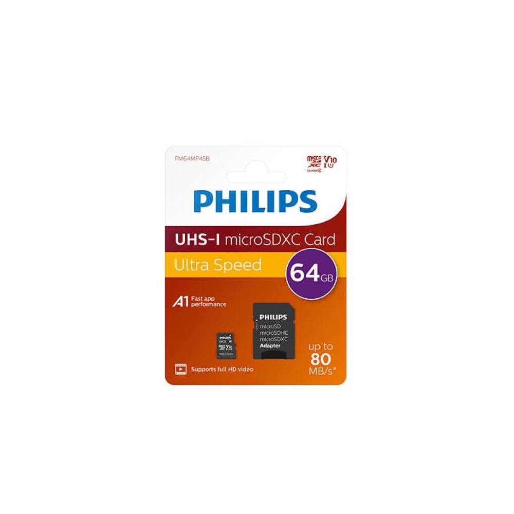Philips - FM64MP45B/00 memoria flash 64 GB MicroSDXC UHS-I Clase 10