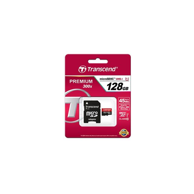 Transcend - TS64GSDU3 128 GB MicroSDHC MLC Clase 10