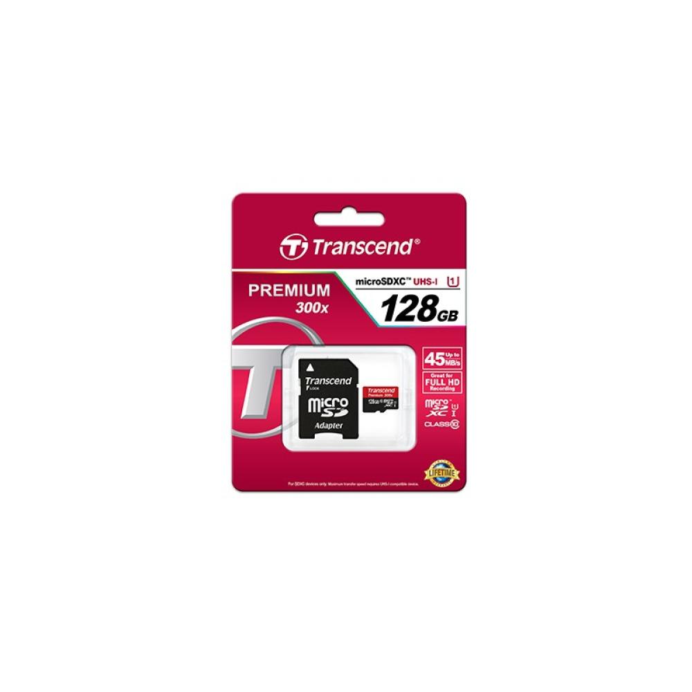 Transcend - TS64GSDU3 128 GB MicroSDHC MLC Clase 10