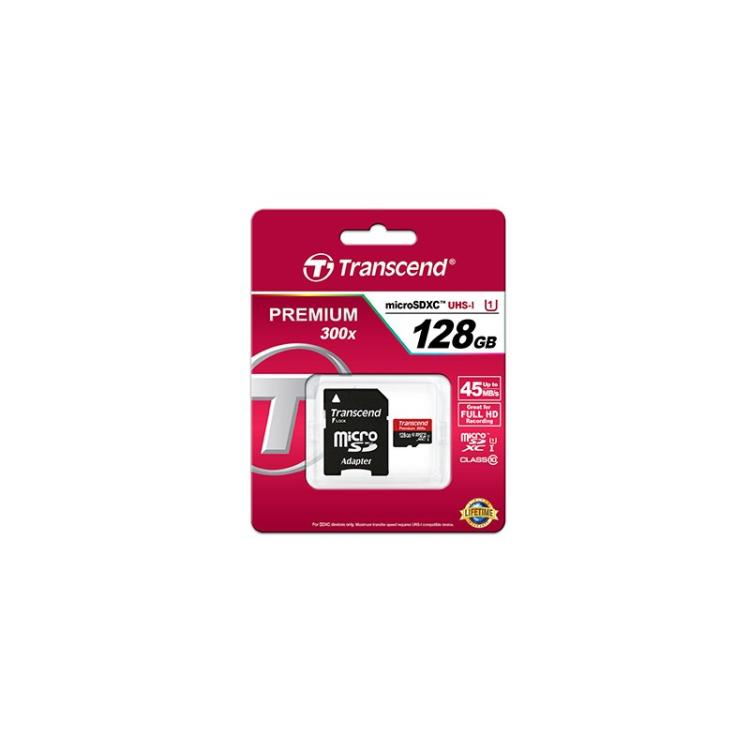 Transcend - TS64GSDU3 128 GB MicroSDHC MLC Clase 10