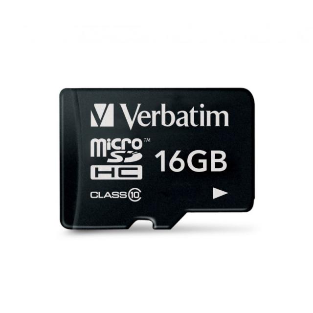 Verbatim - Premium 16 GB MicroSDHC Clase 10 - 44010