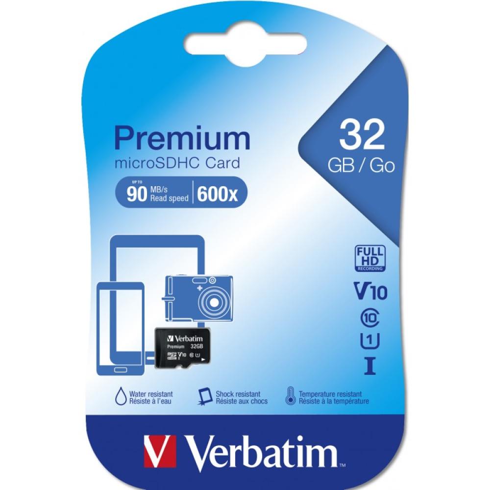 Verbatim - Premium 32 GB MicroSDHC Clase 10