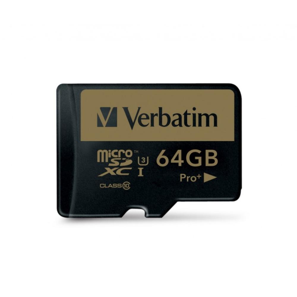 Verbatim - Pro+ 64 GB MicroSDHC MLC Clase 10