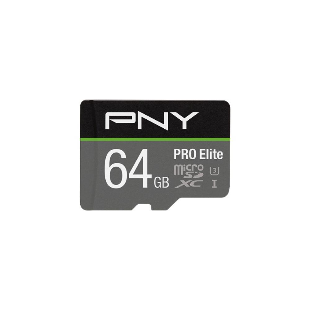 PNY - PRO Elite 64 GB MicroSDXC UHS-I Clase 10