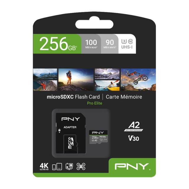 PNY - Pro Elite 256 GB MicroSDXC UHS-I Clase 10