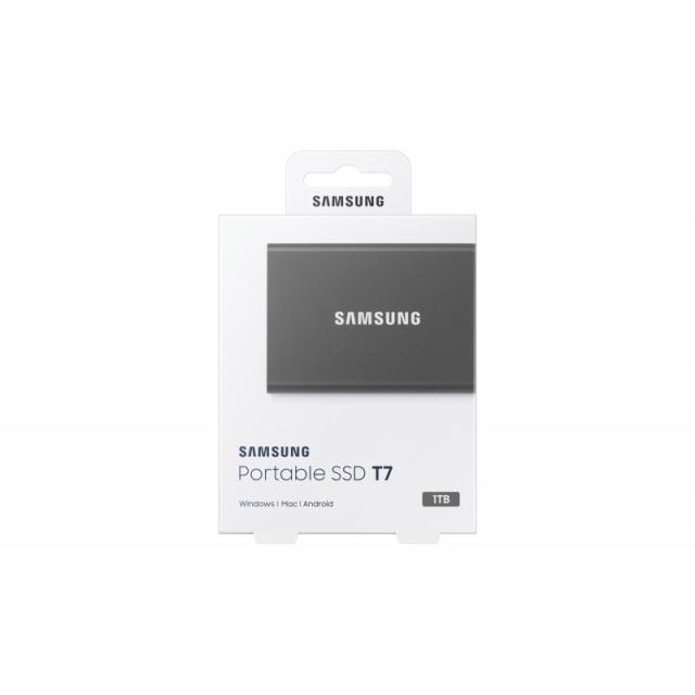 Samsung - Portable SSD T7 1 TB USB Tipo C 3.2 Gen 2 (3.1 Gen 2) Gris