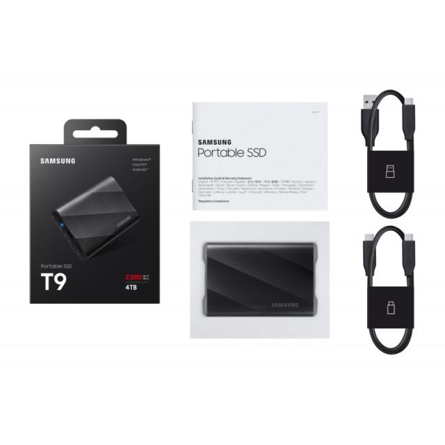 Samsung - MU-PG4T0B 4 TB USB Tipo C USB 3.2 Gen 2x2 Negro