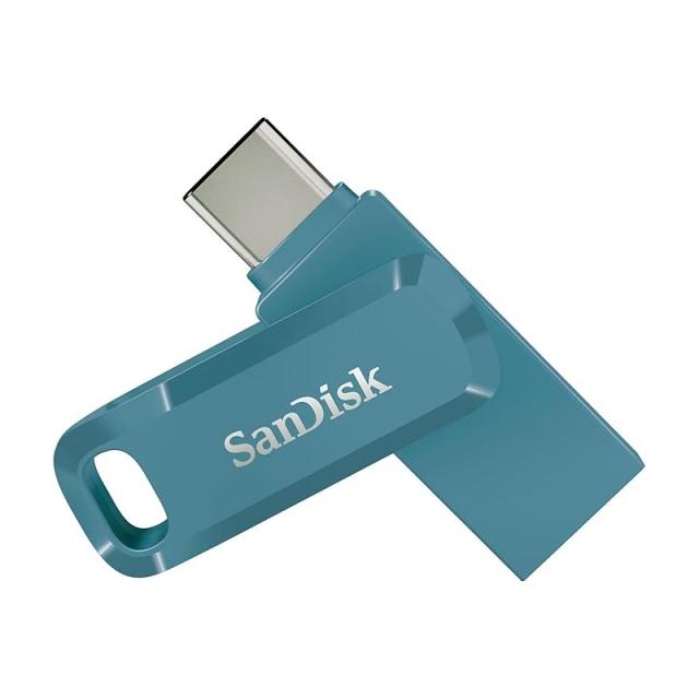 SanDisk - Ultra Dual Drive Go USB 64GB unidad flash USB USB Type-A / USB Type-C 3.2 Gen 1 (3.1 Gen 1) Azul