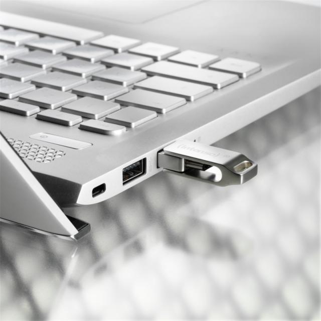 Intenso - cMobile Line unidad flash USB 64 GB USB Type-A / USB Type-C 3.2 Gen 1 (3.1 Gen 1) Plata