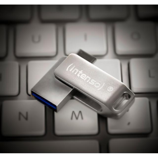 Intenso - cMobile Line unidad flash USB 64 GB USB Type-A / USB Type-C 3.2 Gen 1 (3.1 Gen 1) Plata