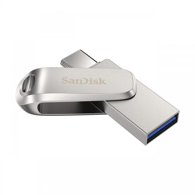 SanDisk - Ultra Dual Drive Luxe unidad flash USB 512 GB USB Type-A / USB Type-C 3.2 Gen 1 (3.1 Gen 1) Acero inoxidable
