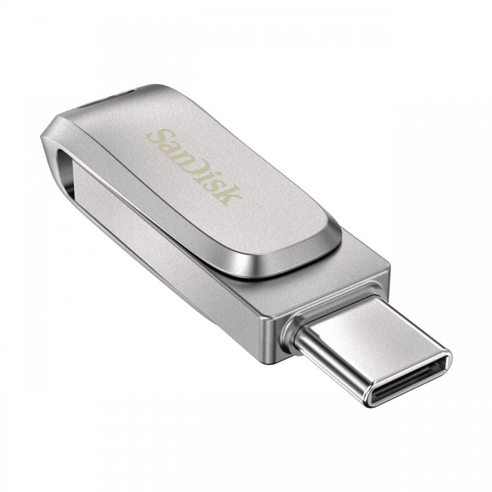SanDisk - Ultra Dual Drive Luxe unidad flash USB 512 GB USB Type-A / USB Type-C 3.2 Gen 1 (3.1 Gen 1) Acero inoxidable