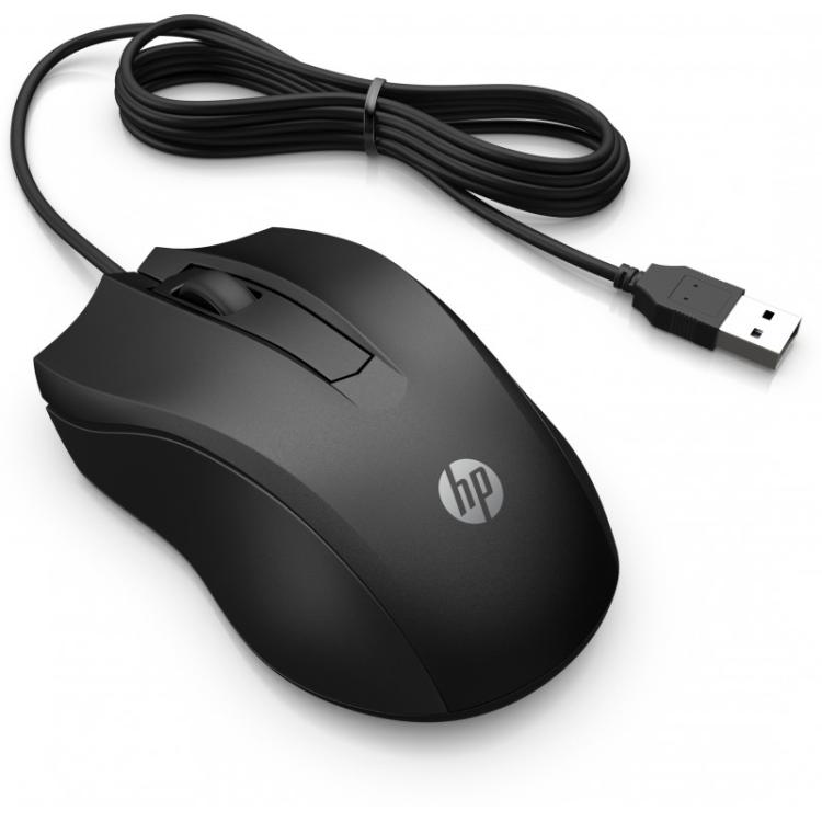 HP - Ratón con cable 100 - 6VY96AA