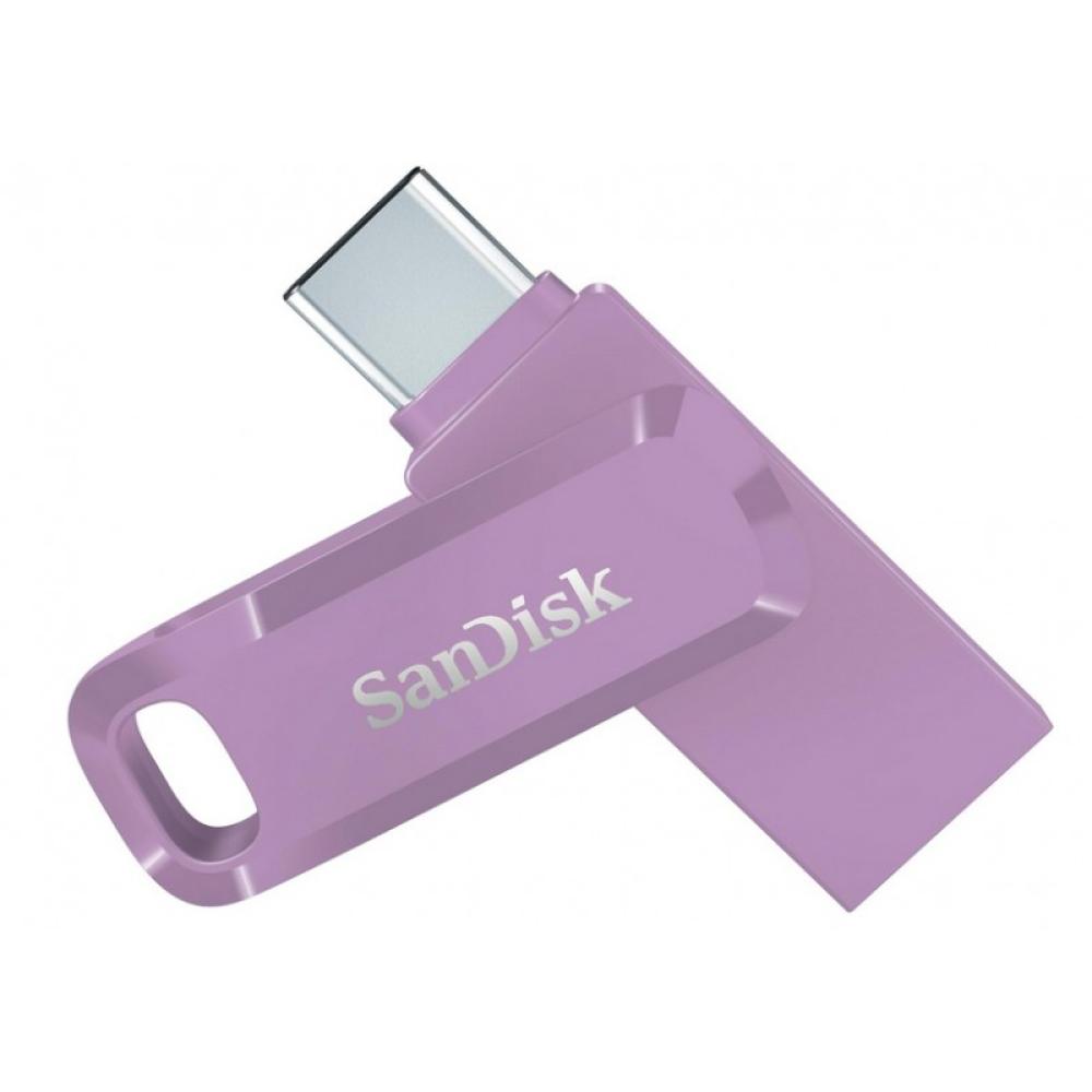 SanDisk - Ultra Dual Drive Go USB 128GB unidad flash USB USB Type-A / USB Type-C 3.2 Gen 1 (3.1 Gen 1) Lavanda