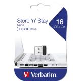 Verbatim - Store ''n'' Stay NANO - Unidad USB de 16 GB - Negro