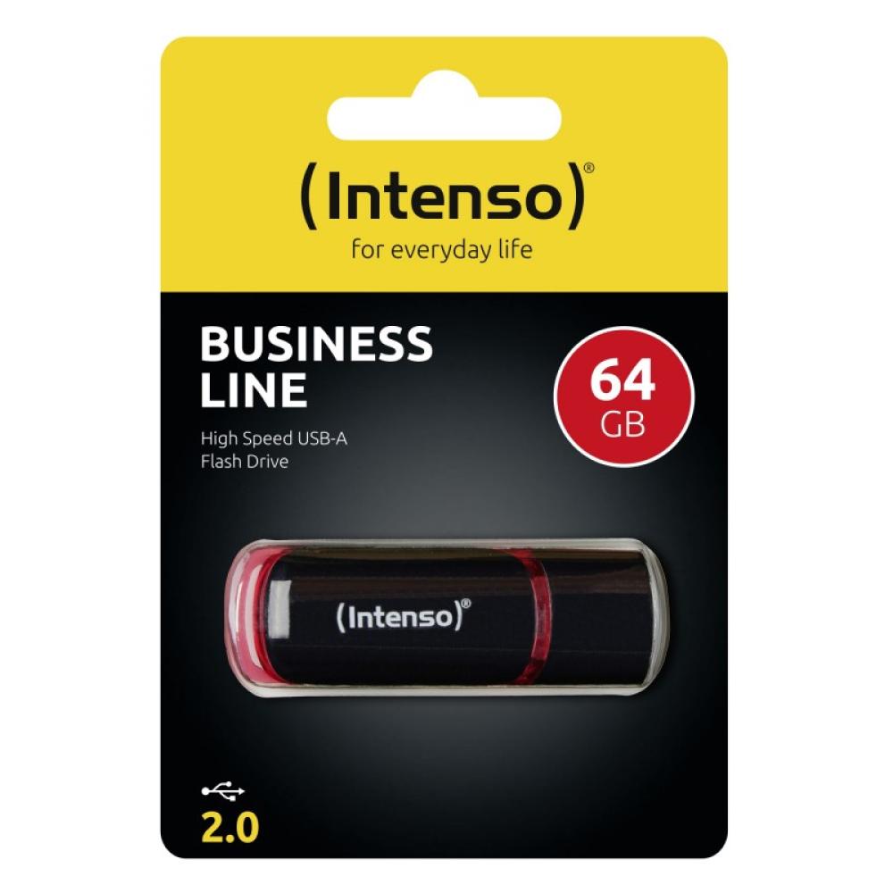 Intenso - 64GB USB2.0 unidad flash USB USB tipo A 2.0 Negro, Rojo