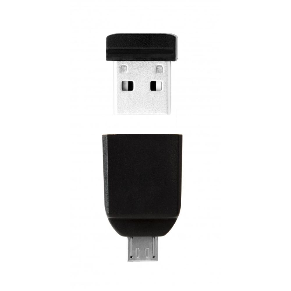 Verbatim - Nano - Unidad USB de 16 GB con adaptador Micro USB - Negro