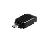Verbatim - Nano - Unidad USB de 32 GB con adaptador Micro USB - Negro