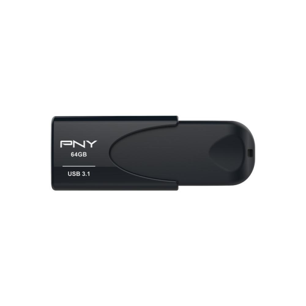 PNY - Attaché 4 unidad flash USB 64 GB USB tipo A 3.2 Gen 1 (3.1 Gen 1) Negro