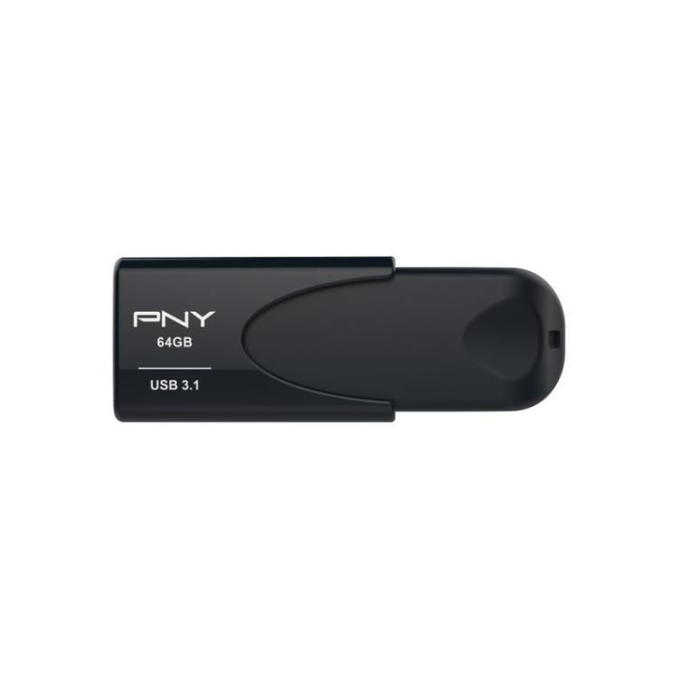 PNY - Attaché 4 unidad flash USB 64 GB USB tipo A 3.2 Gen 1 (3.1 Gen 1) Negro