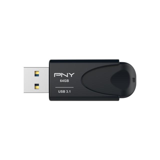 PNY - Attaché 4 unidad flash USB 64 GB USB tipo A 3.2 Gen 1 (3.1 Gen 1) Negro