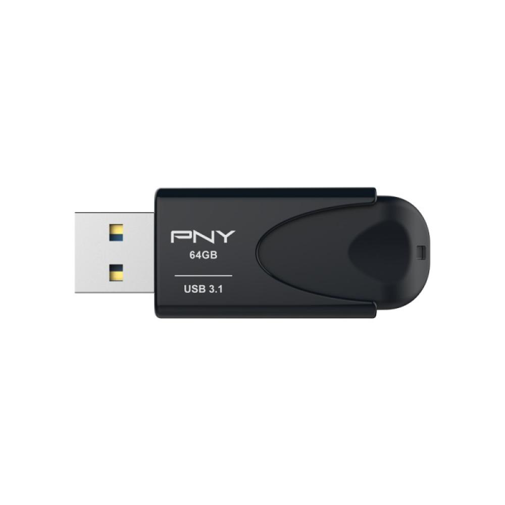 PNY - Attaché 4 unidad flash USB 64 GB USB tipo A 3.2 Gen 1 (3.1 Gen 1) Negro