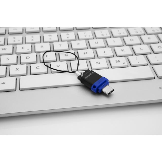 Verbatim - Dual - Unidad USB 3.0 de 32 GB - USB-C / USB-A - Azul