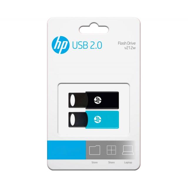 HP - v212w unidad flash USB 64 GB USB tipo A 2.0 Negro, Azul