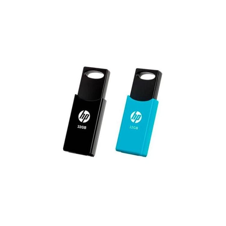 HP - PENDRIVE HP 32GB USB 2.0 V212W NEGRO/AZUL PACK 2