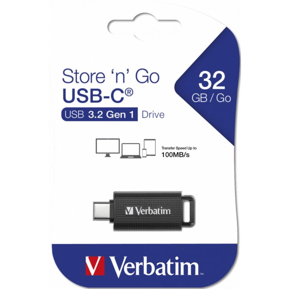 Verbatim - Store ''n'' Go unidad flash USB 64 GB USB Tipo C 3.2 Gen 1 (3.1 Gen 1) Negro