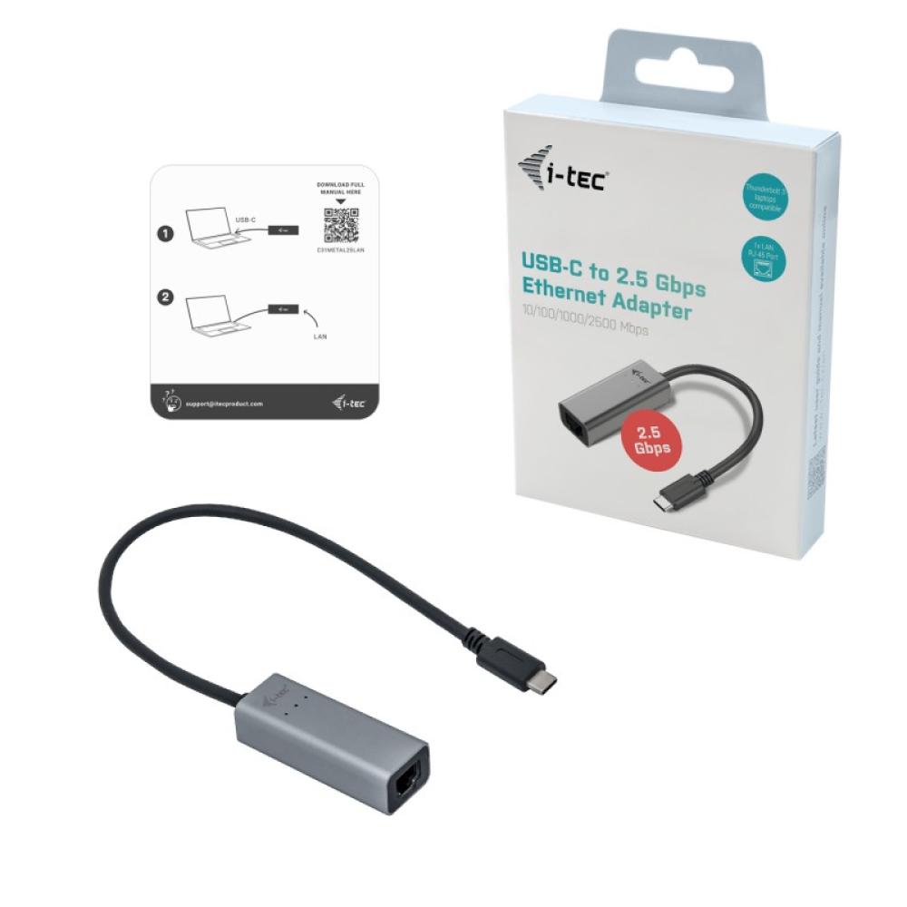 i-tec - Metal USB-C/USB-A 2.5Gbps Ethernet Adapter