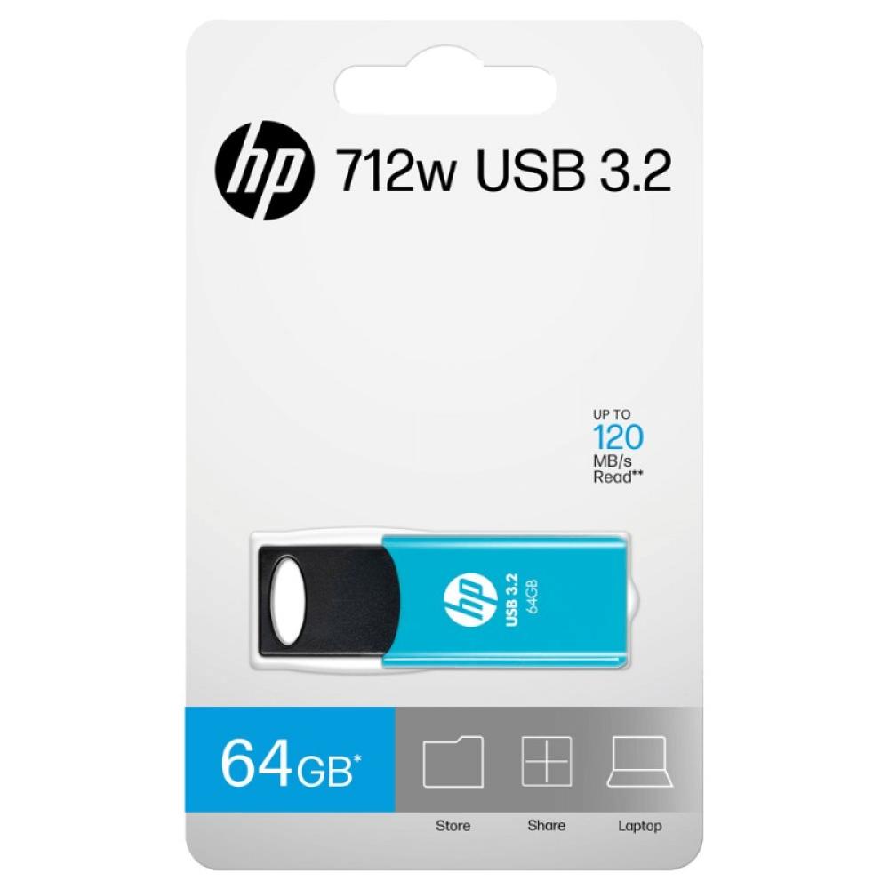 HP - 712w unidad flash USB 64 GB USB tipo A 3.2 Gen 1 (3.1 Gen 1) Azul