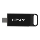 PNY - Elite unidad flash USB 64 GB USB Tipo C 3.2 Gen 1 (3.1 Gen 1) Negro