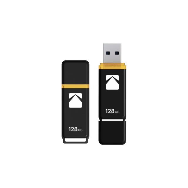 Kodak - Classic K103 unidad flash USB 128 GB USB tipo A 3.2 Gen 1 (3.1 Gen 1) Negro, Amarillo