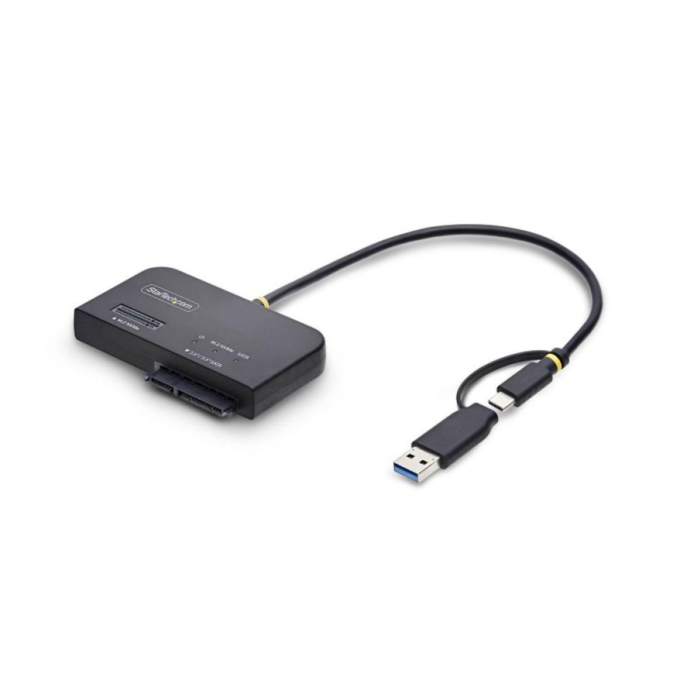 StarTech.com - Adaptador USB-C/USB-A a NVMe M.2 y SATA 2.5/3.5in 10Gbps - Lector de SSD Externo - Sin Herramientas - B+M/M-Key