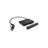 Lindy - 43359 base de conexión para disco duro USB 3.2 Gen 2 (3.1 Gen 2) Type-C Negro