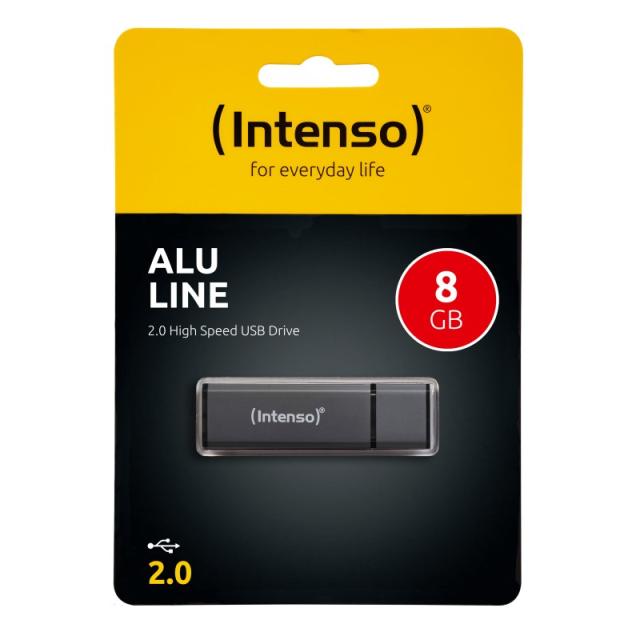 Intenso - Alu Line unidad flash USB 8 GB USB tipo A 2.0 Antracita