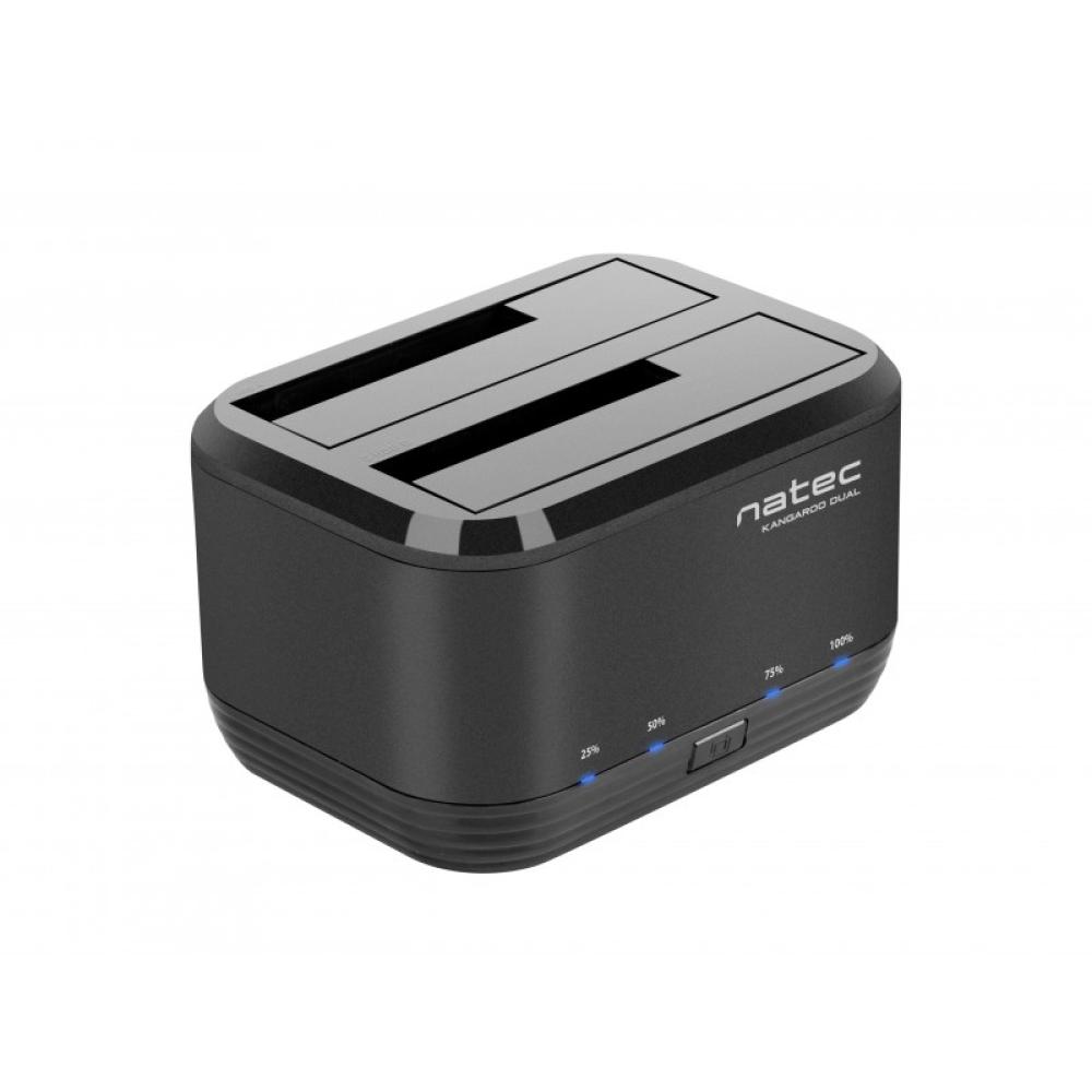 NATEC - Kangaroo Dual USB 3.2 Gen 1 (3.1 Gen 1) Type-A Negro