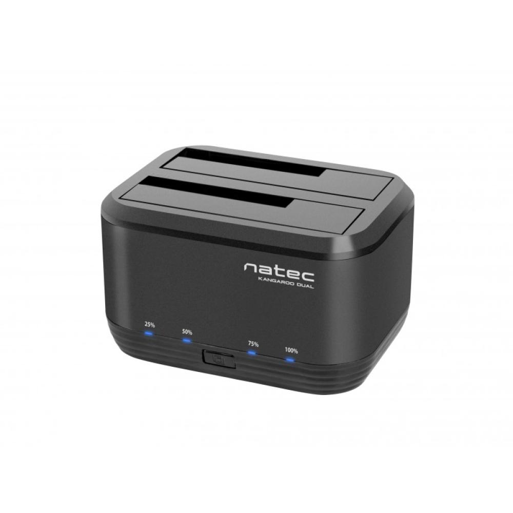 NATEC - Kangaroo Dual USB 3.2 Gen 1 (3.1 Gen 1) Type-A Negro