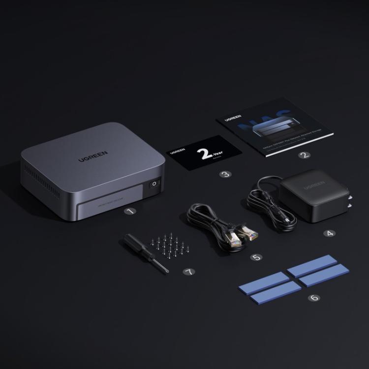 Ugreen - NASync DXP480T Plus NAS System 4-Bay NVMe Escritorio Intel® Core™ i5 i5-1235U 8 GB DDR5 0 TB SSD UGOS Pro