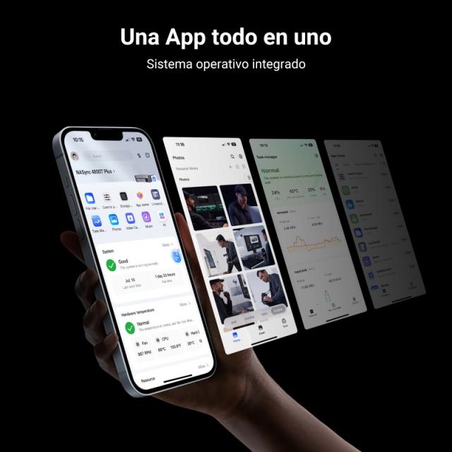 Ugreen - NASync DXP480T Plus NAS System 4-Bay NVMe Escritorio Intel® Core™ i5 i5-1235U 8 GB DDR5 0 TB SSD UGOS Pro