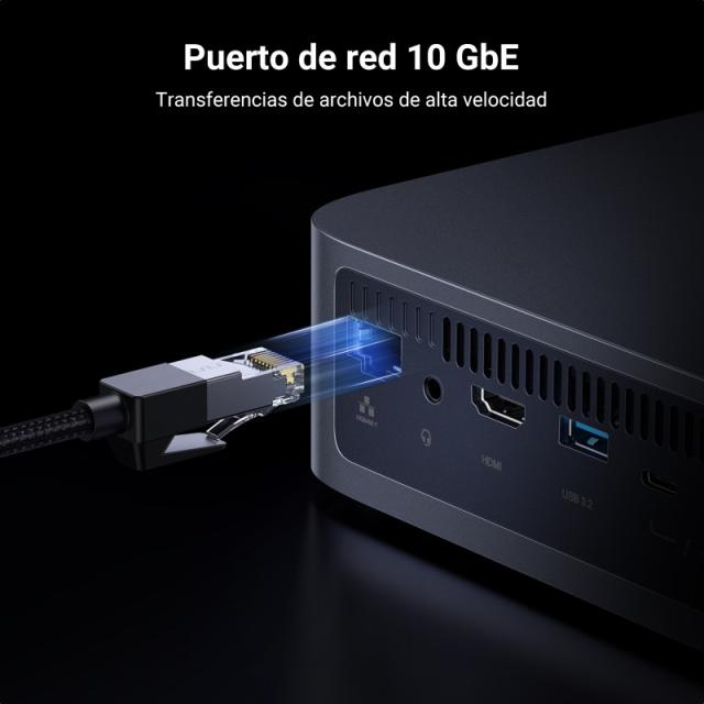 Ugreen - NASync DXP480T Plus NAS System 4-Bay NVMe Escritorio Intel® Core™ i5 i5-1235U 8 GB DDR5 0 TB SSD UGOS Pro