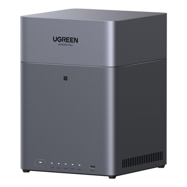 Ugreen - DH4300 Plus NAS Mini Tower 8 GB LPPDDR4X UGOS Pro Gris