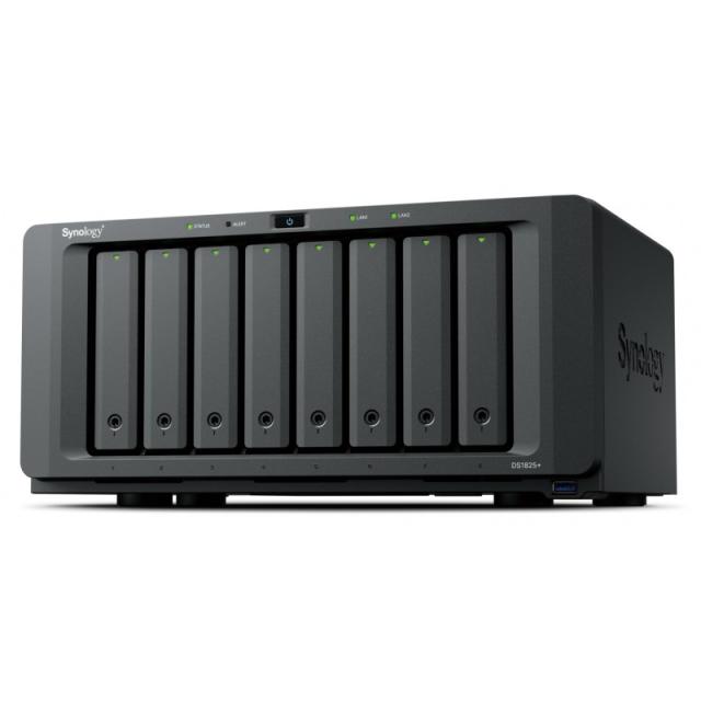 Synology - DiskStation DS1825+ servidor de almacenamiento NAS Ryzen Embedded V1500B 8 GB DDR4 0 TB Negro
