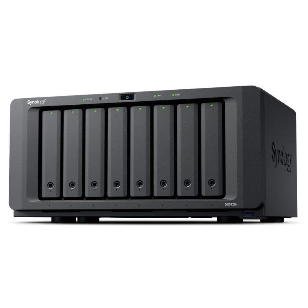 Synology - DiskStation DS1825+ servidor de almacenamiento NAS Ryzen Embedded V1500B 8 GB DDR4 0 TB Negro
